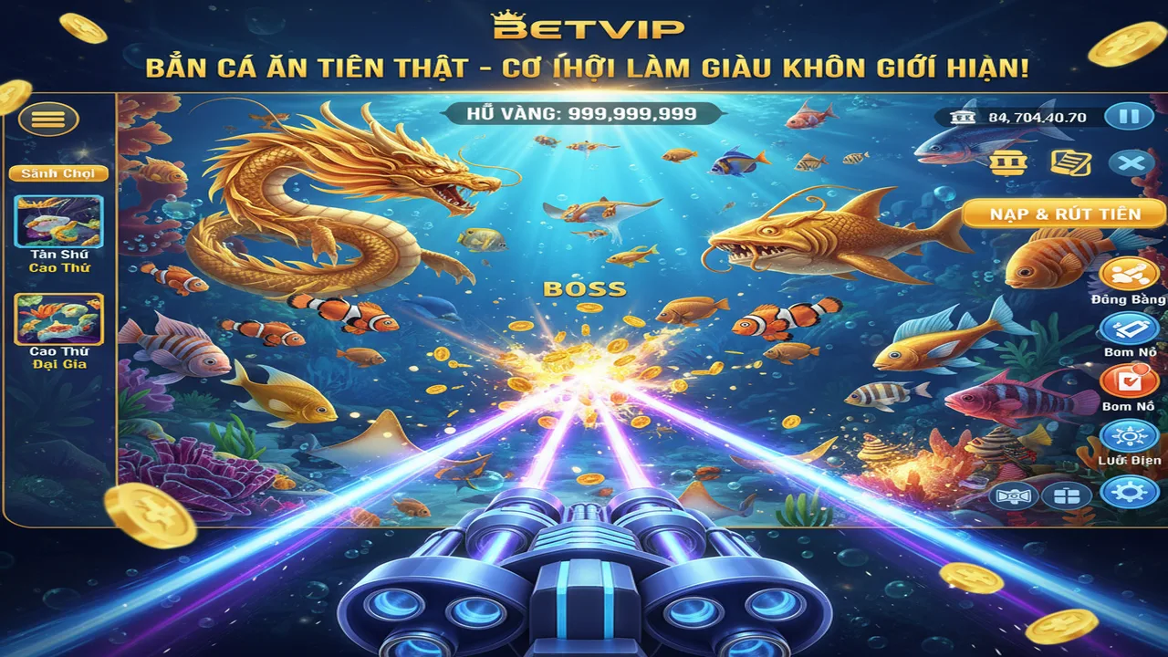 Bắn cá ăn tiền thật Betvip