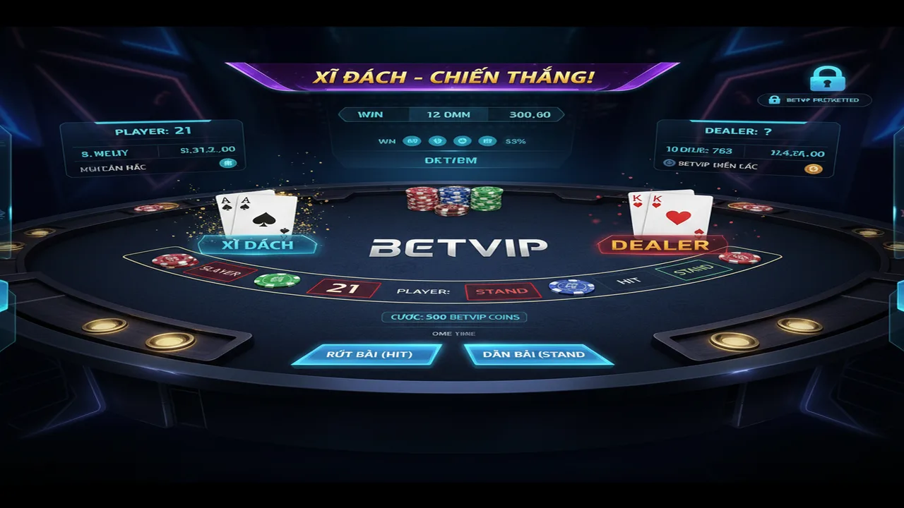 Cách chơi Xì Dách Betvip