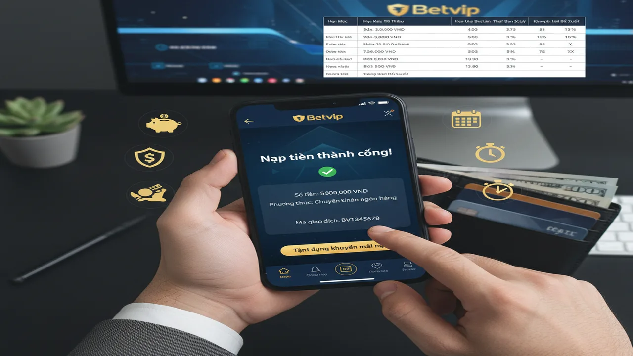 Điều kiện nạp tiền Betvip