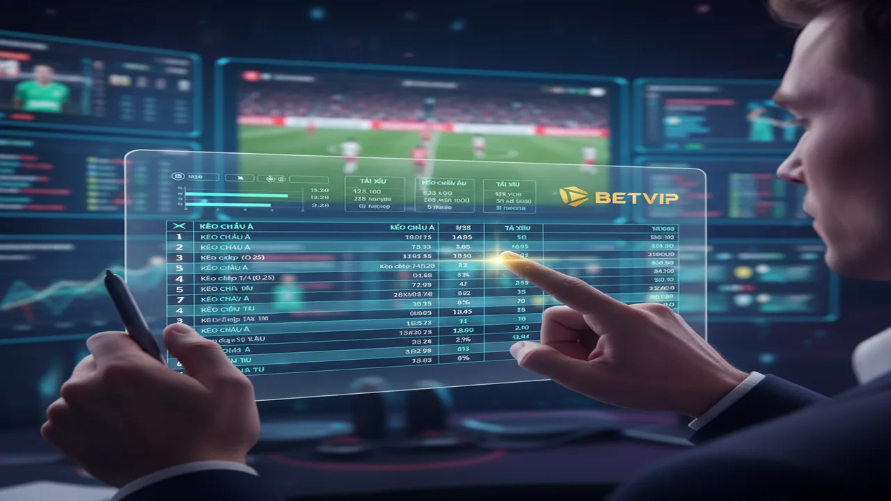 Cách đọc bảng kèo Betvip