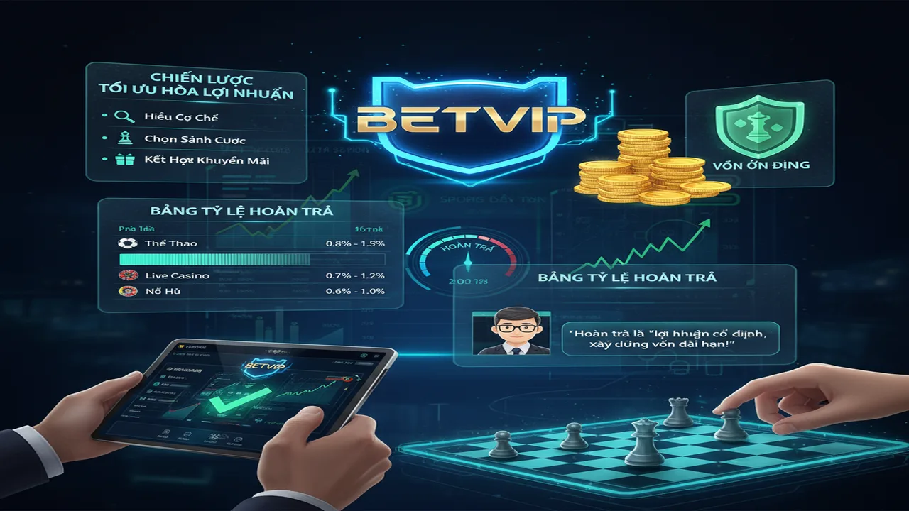 Tối ưu hoàn trả Betvip