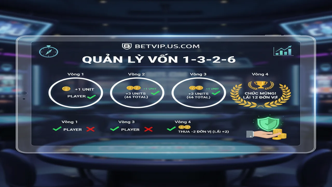 Quản lý vốn 1-3-2-6 Betvip