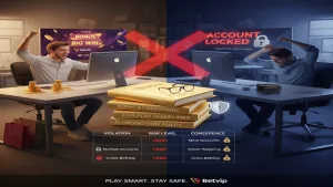 Tránh khóa nick KM Betvip